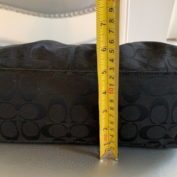 Coach Monogram Shoulder Tote bag signature black - Picture 10 of 16